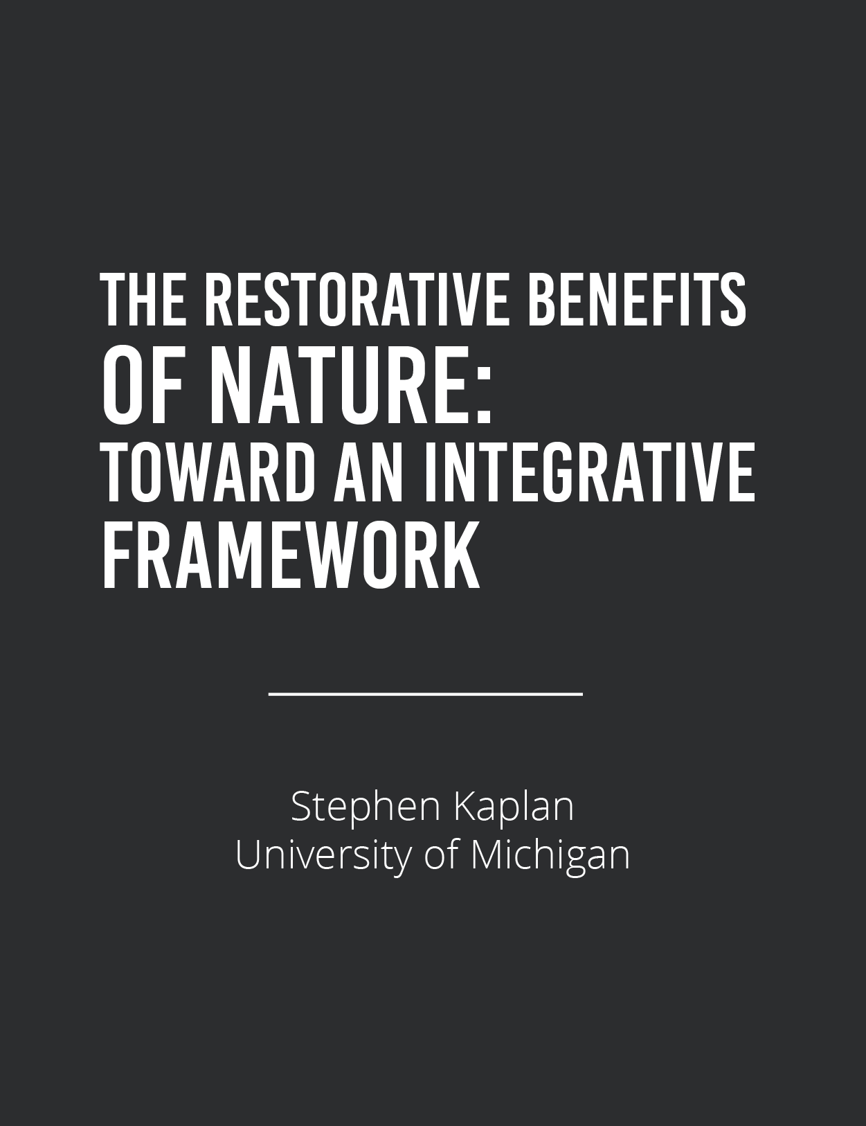 The Restorative Benefits of NatureFeatured Image