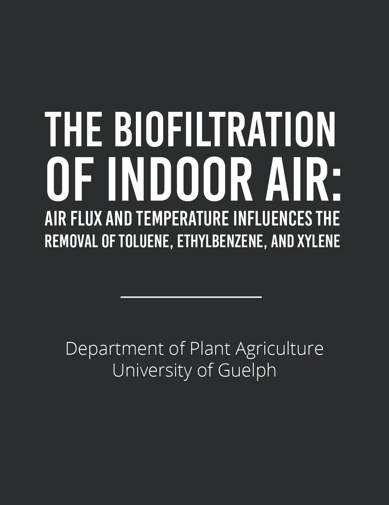 biofiltration of indoor air