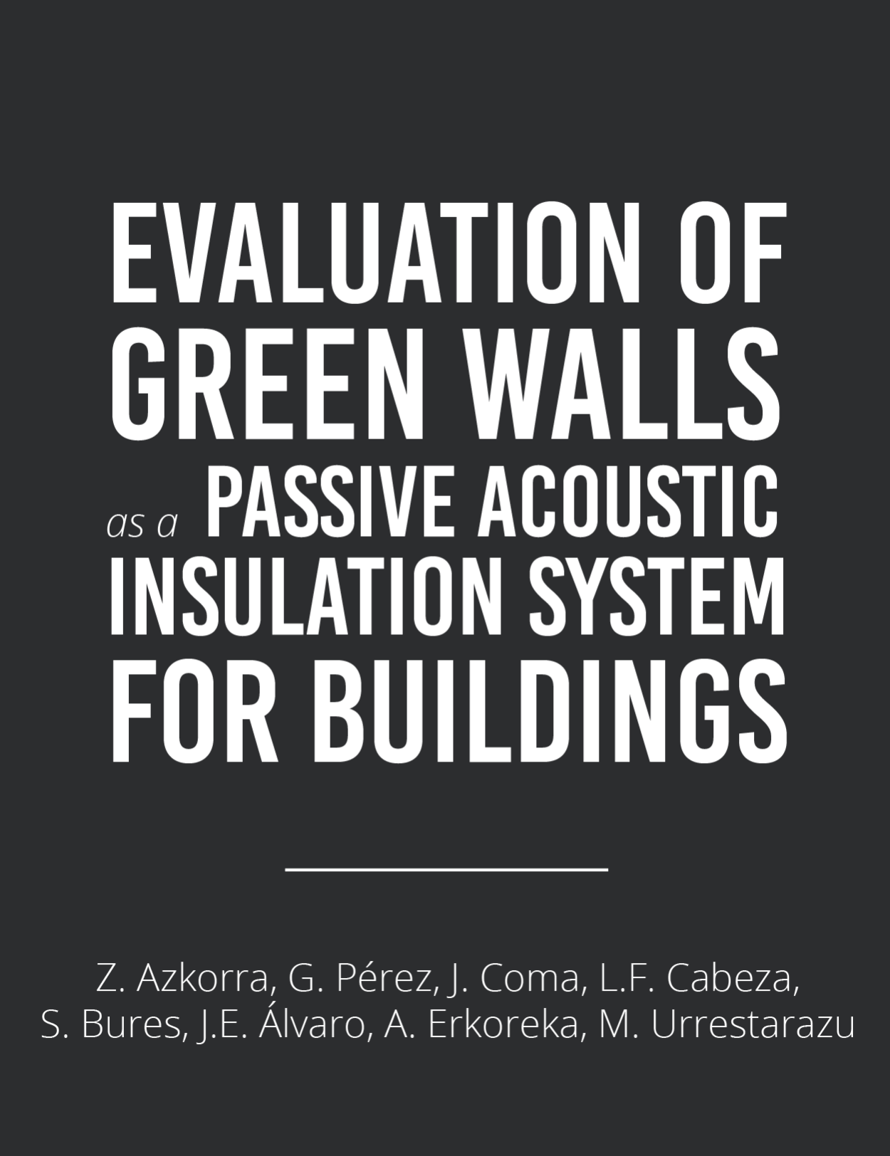 Green walls for sound insulation