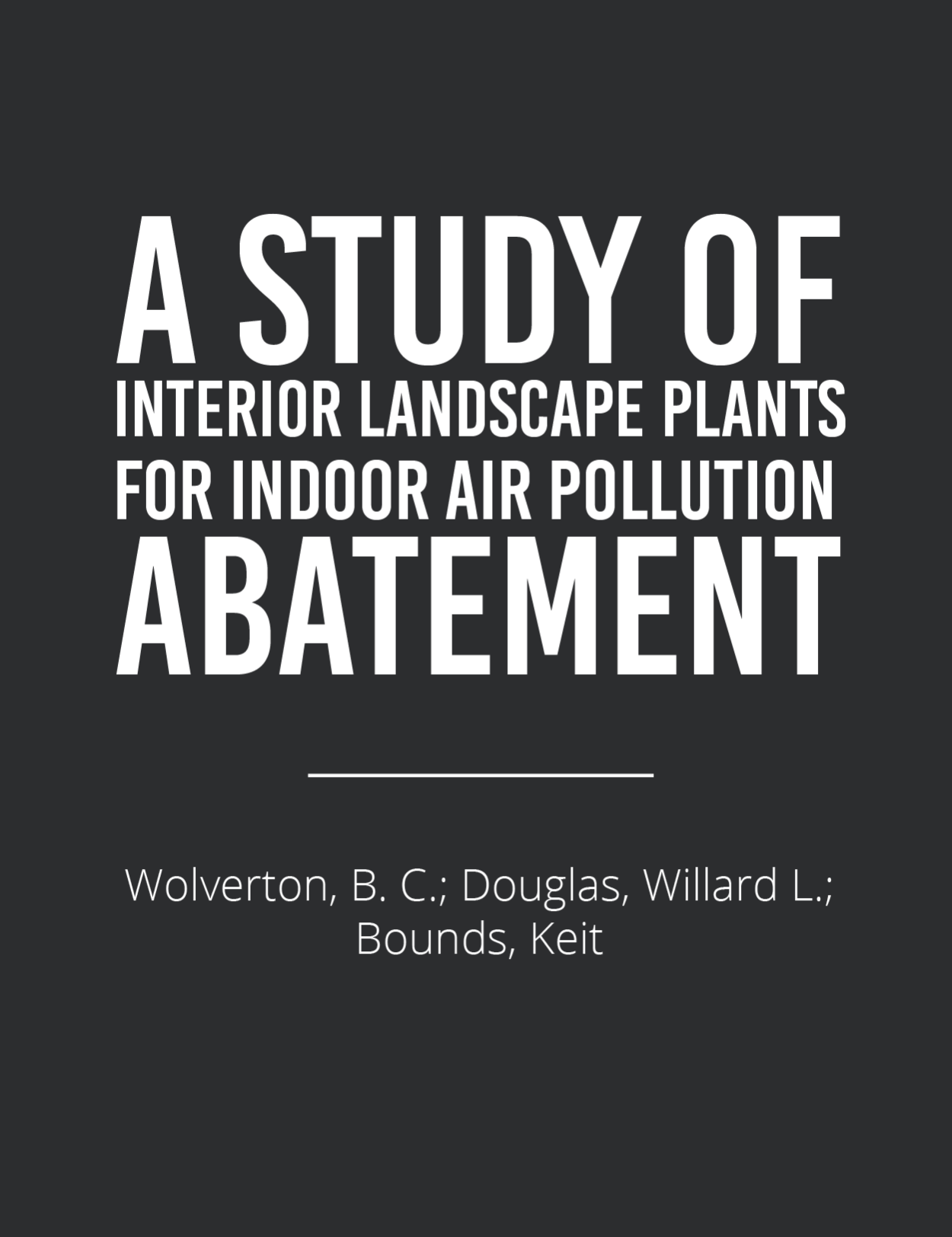 Interior Landscape Plants for Indoor Air AbatementFeatured Image