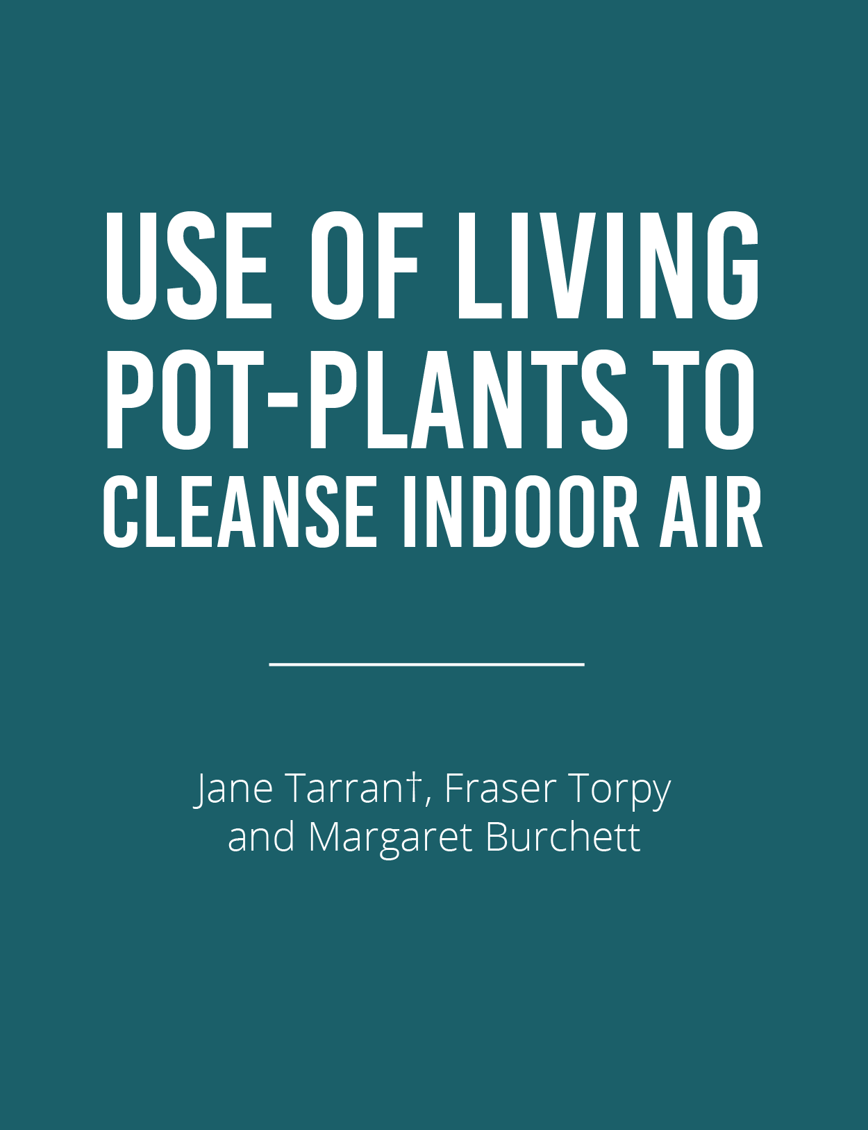 Use of Indoor Pot Plants to Cleanse Indoor AirFeatured Image