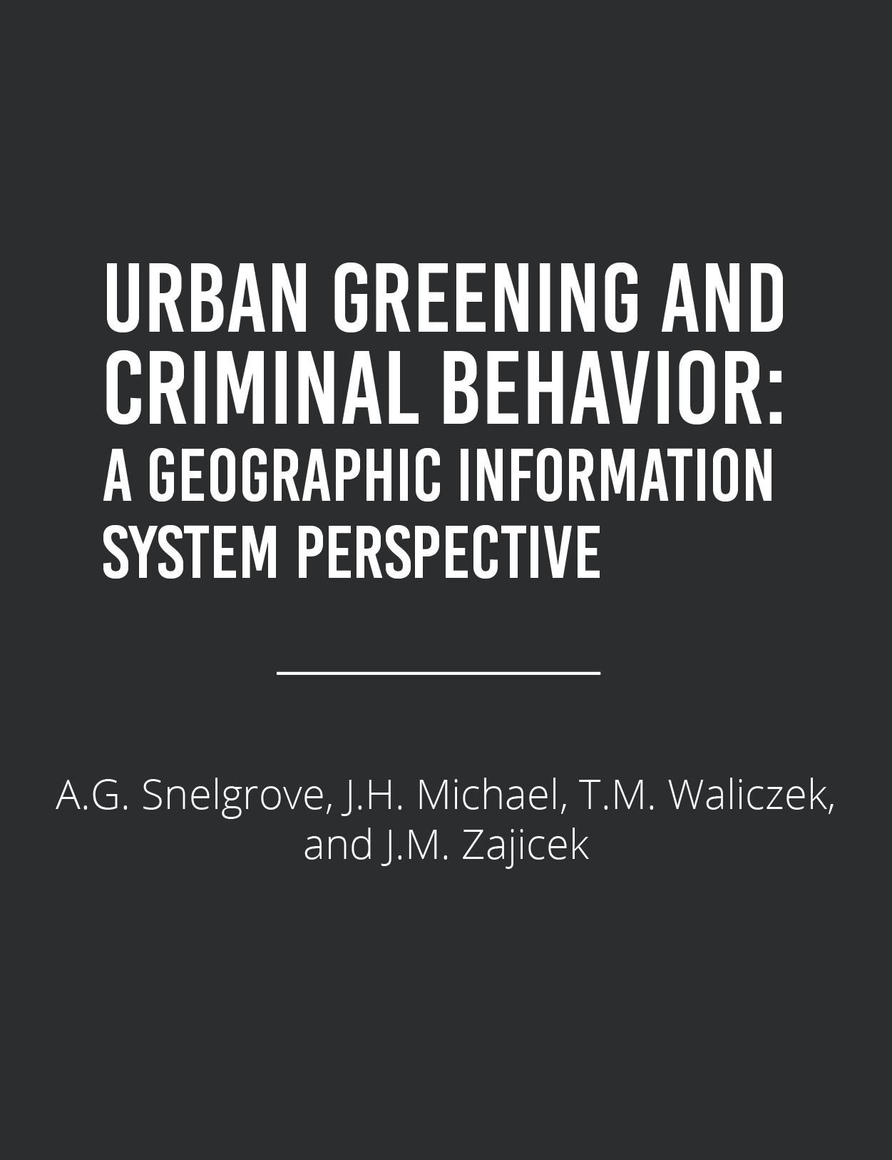 Urban Greening & Criminal BehaviorFeatured Image