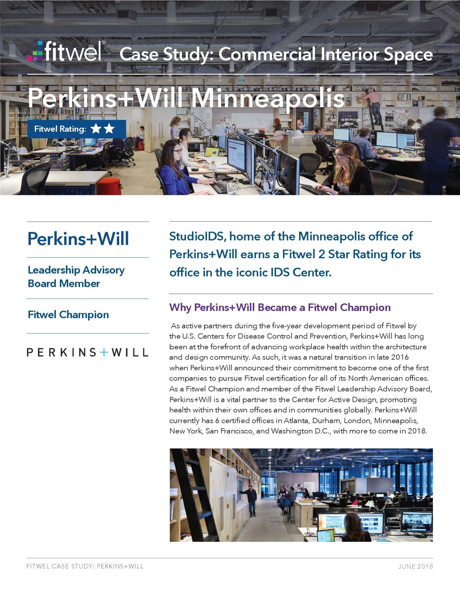 Fitwel Case Study: Commercial Interior Space – Perkins+Will MinneapolisFeatured Image