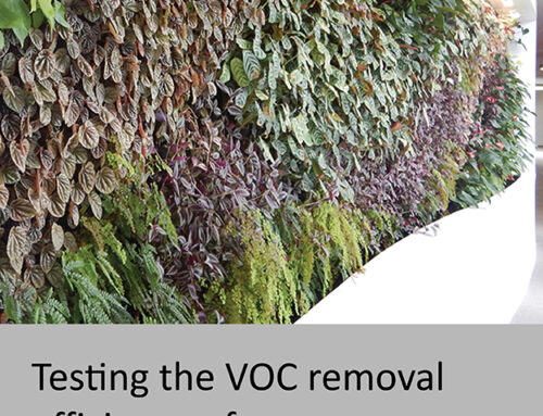 Testing VOC Removal Efficiency of Active Green Wall